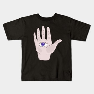 Hand With an Eye Kids T-Shirt